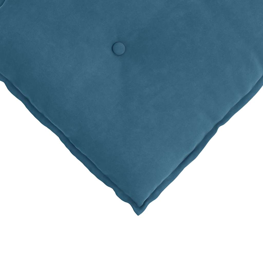 Cuscino per Schiena Blu 180 x 50 cm Tessuto in Cords