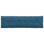 Cuscino per Schiena Blu 180 x 50 cm Tessuto in Cords