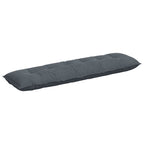 Cuscino per Schiena Grigio scuro 180 x 50 cm Tessuto in Cords