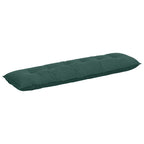 Cuscino per Schiena Verde Scuro 180 x 50 cm Tessuto in Cords