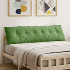 Cuscino per Schiena Verde chiaro 180 x 50 cm Tessuto in Cords