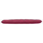 Cuscino per Schiena Rosso Vino 180 x 50 cm Tessuto in Cords