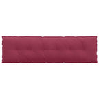 Cuscino per Schiena Rosso Vino 180 x 50 cm Tessuto in Cords