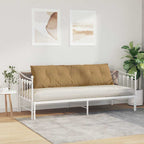 Cuscino per Schiena Marrone 180 x 50 cm Tessuto in Cords
