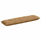 Cuscino per Schiena Marrone 180 x 50 cm Tessuto in Cords