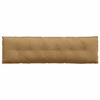Cuscino per Schiena Marrone 180 x 50 cm Tessuto in Cords