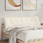 Cuscino per Schiena Crema 180 x 50 cm Tessuto in Cords