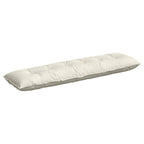 Cuscino per Schiena Crema 180 x 50 cm Tessuto in Cords