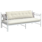 Cuscino per Schiena Crema 180 x 50 cm Tessuto in Cords