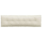 Cuscino per Schiena Crema 180 x 50 cm Tessuto in Cords