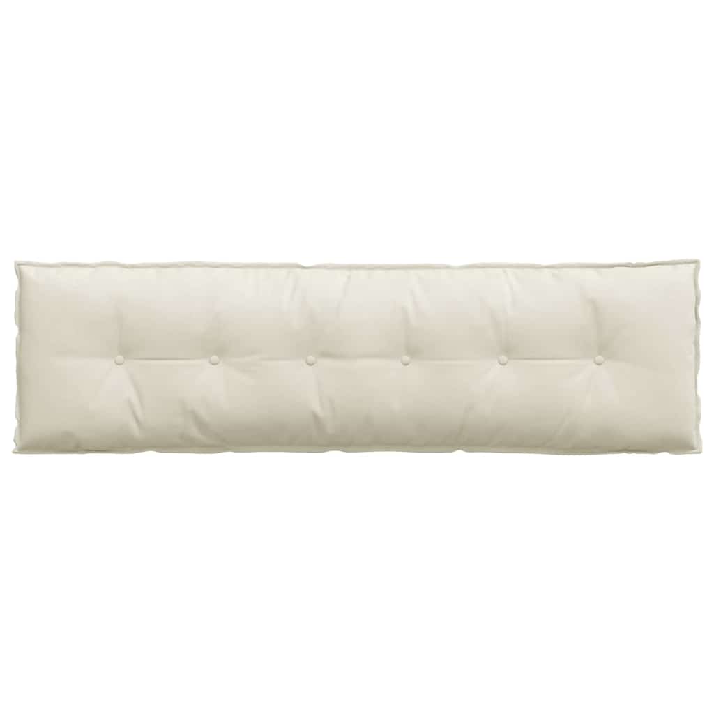 Cuscino per Schiena Crema 180 x 50 cm Tessuto in Cords