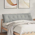 Cuscino per Schiena Grigio chiaro 180 x 50 cm