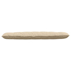 Cuscino per Schiena Crema 180 x 50 cm Tessuto in Microfibra