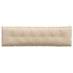 Cuscino per Schiena Crema 180 x 50 cm Tessuto in Microfibra