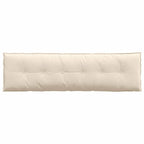 Cuscino per Schiena Beige 180 x 50 cm Tessuto in Microfibra