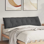 Cuscino per Schiena Grigio scuro 180 x 50 cm Tessuto in Cords