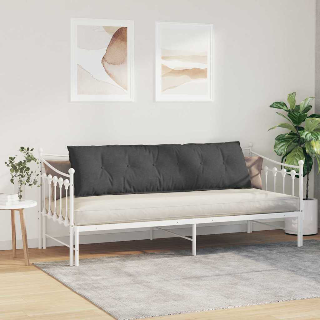 Cuscino per Schiena Grigio scuro 180 x 50 cm Tessuto in Cords