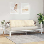 Cuscino per Schiena Crema 180 x 50 cm Tessuto in Cords