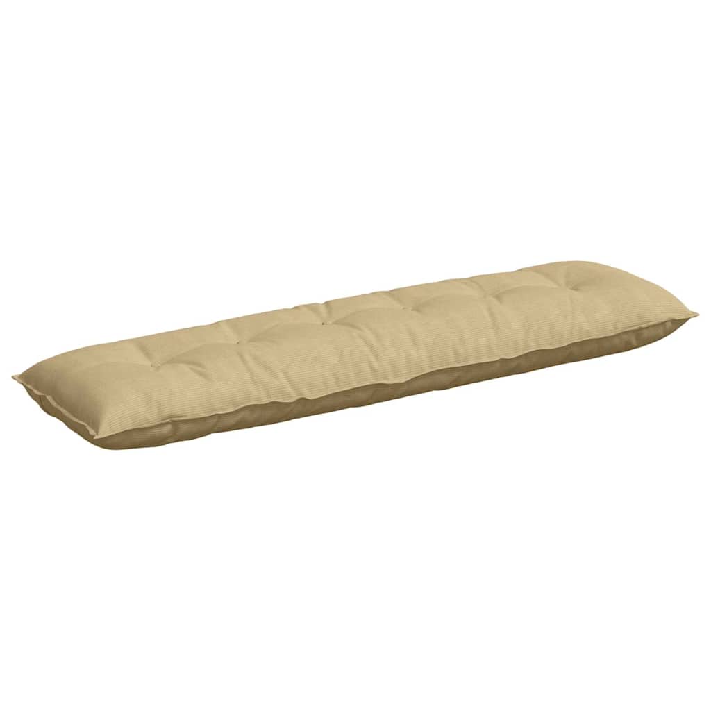 Cuscino per Schiena Grigio Verde 180 x 50 cm Tessuto in Cords