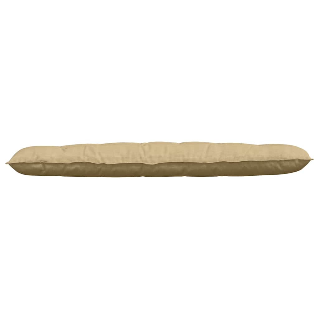Cuscino per Schiena Grigio Verde 180 x 50 cm Tessuto in Cords