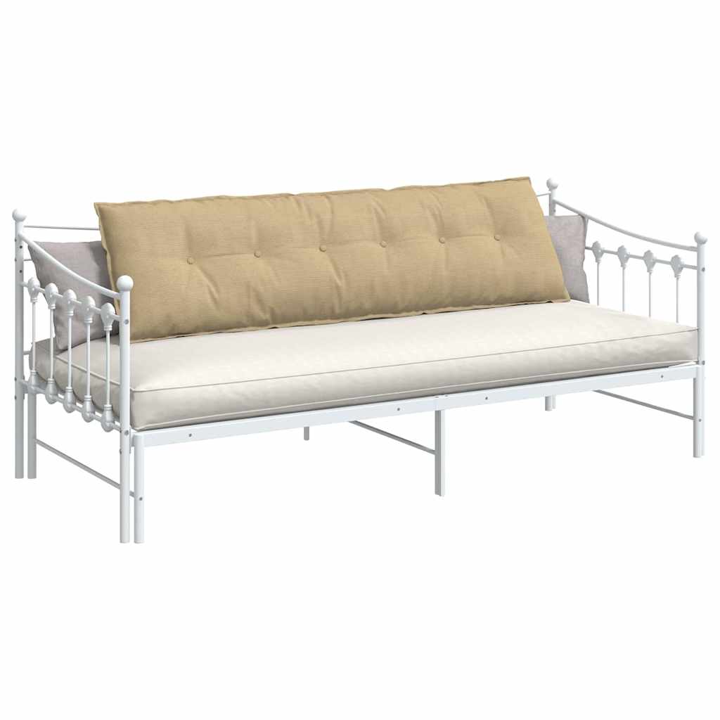 Cuscino per Schiena Grigio Verde 180 x 50 cm Tessuto in Cords