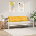Cuscino per Schiena Giallo Chiaro 180 x 50 cm Tessuto in Cords