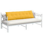 Cuscino per Schiena Giallo Chiaro 180 x 50 cm Tessuto in Cords