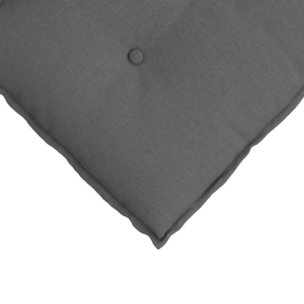 Cuscino per Schiena Grigio scuro 200 x 19 x 50 cm Tessuto