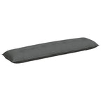 Cuscino per Schiena Grigio scuro 200 x 19 x 50 cm Tessuto