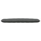 Cuscino per Schiena Grigio scuro 200 x 19 x 50 cm Tessuto