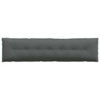 Cuscino per Schiena Grigio scuro 200 x 19 x 50 cm Tessuto