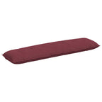 Cuscino per Schiena Rosso Vino 200 x 19 x 50 cm Tessuto