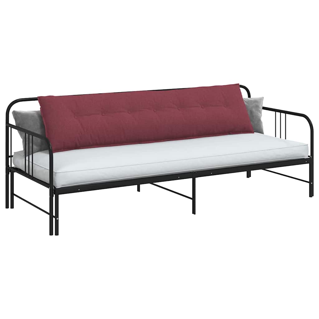 Cuscino per Schiena Rosso Vino 200 x 19 x 50 cm Tessuto