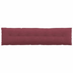 Cuscino per Schiena Rosso Vino 200 x 19 x 50 cm Tessuto