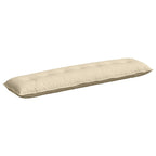 Cuscino per Schiena Crema 200 x 19 x 50 cm Tessuto
