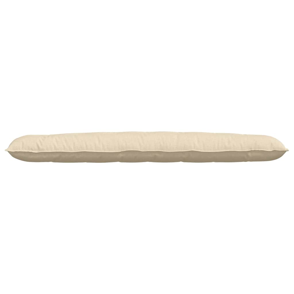 Cuscino per Schiena Crema 200 x 19 x 50 cm Tessuto