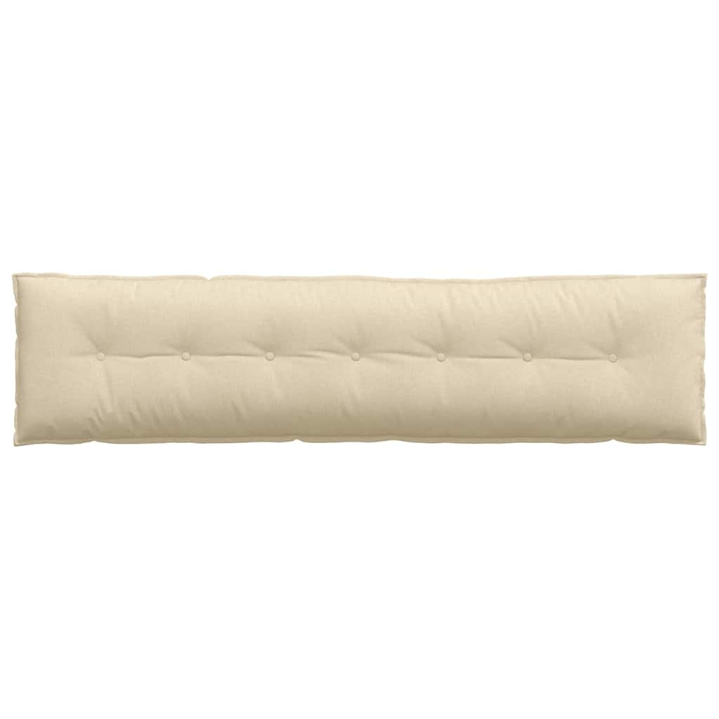 Cuscino per Schiena Crema 200 x 19 x 50 cm Tessuto