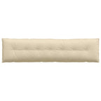 Cuscino per Schiena Crema 200 x 19 x 50 cm Tessuto