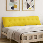 Cuscino per Schiena Giallo Chiaro 200 x 19 x 50 cm Tessuto