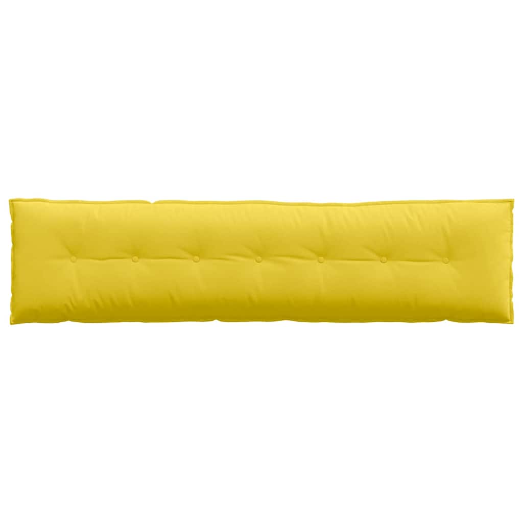 Cuscino per Schiena Giallo Chiaro 200 x 19 x 50 cm Tessuto
