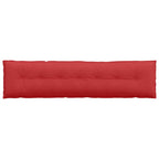 Cuscino per Schiena Rosso 200 x 19 x 50 cm Tessuto