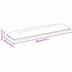 Cuscino per Schiena Rosa 200 x 19 x 50 cm Tessuto