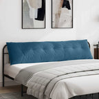 Cuscino per Schiena Blu 200 x 50 cm Tessuto in Cords
