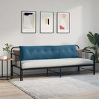 Cuscino per Schiena Blu 200 x 50 cm Tessuto in Cords