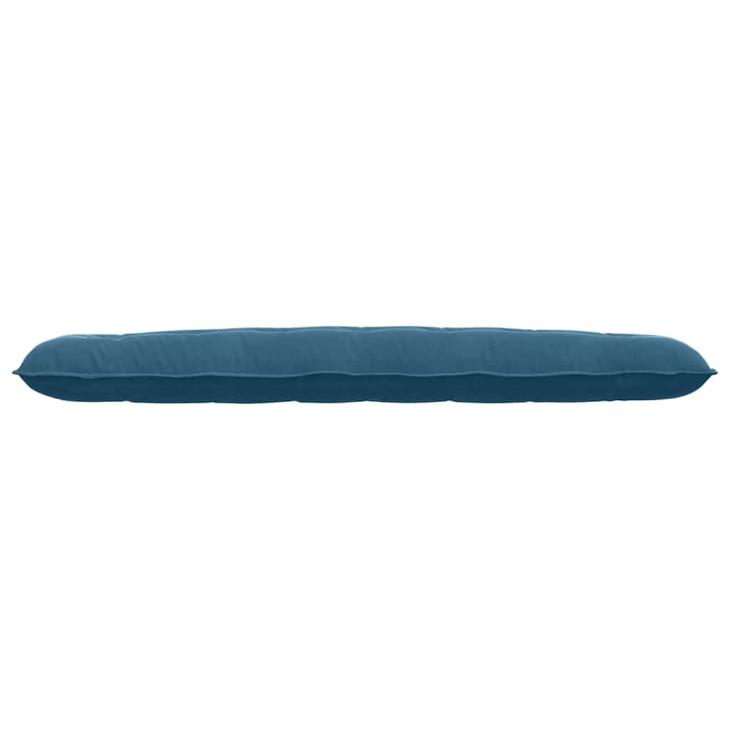 Cuscino per Schiena Blu 200 x 50 cm Tessuto in Cords