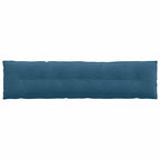 Cuscino per Schiena Blu 200 x 50 cm Tessuto in Cords