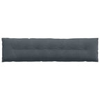 Cuscino per Schiena Grigio scuro 200 x 50 cm Tessuto in Cords