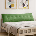 Cuscino per Schiena Verde chiaro 200 x 50 cm Tessuto in Cords