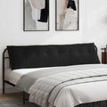 Cuscino per Schiena Nero 200 x 50 cm Tessuto in Cords