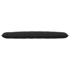 Cuscino per Schiena Nero 200 x 50 cm Tessuto in Cords